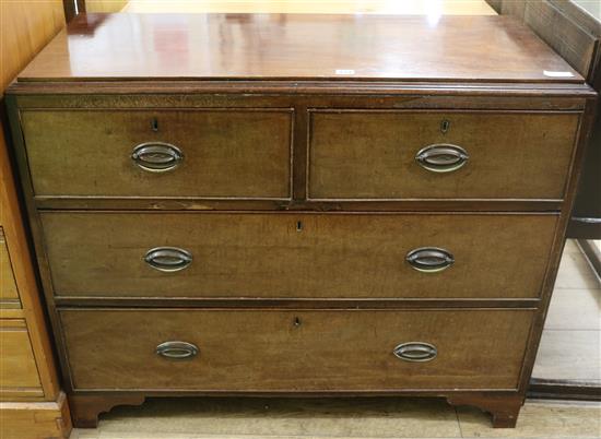 A Regency mahogany chest of drawers W.101cm